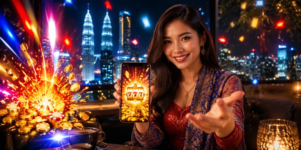 Pengguna Malaysia menikmati permainan slot dalam talian di Kuala Lumpur